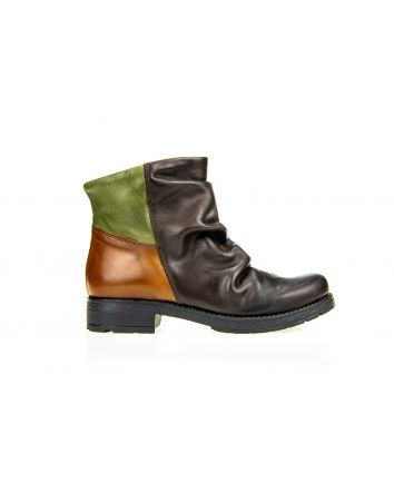 BIKER NETTUNO MORO/CUOIO/VERDE