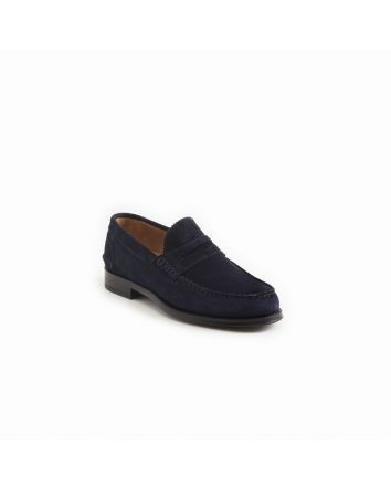 MOCASSINO FIRENZE SCAMOSCIATA BLU