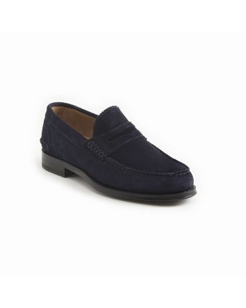 MOCASSINO FIRENZE SCAMOSCIATA BLU