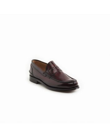MOCASSINO FIRENZE SPAZZOLATO BORDEAUX