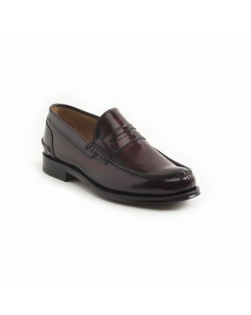 MOCASSINO FIRENZE SPAZZOLATO BORDEAUX