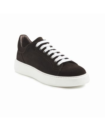 SNEAKER GENOVA SCAMOSCIATA MORO