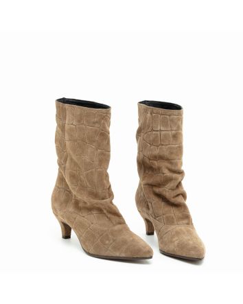 STIVALETTO COMO SCAMOSCIATO COCCO TAUPE