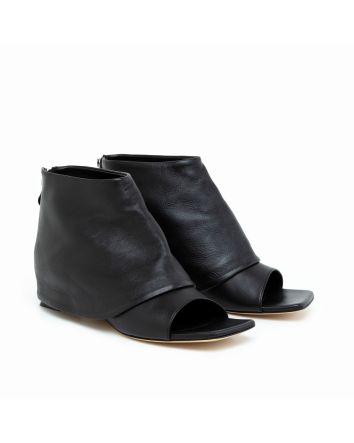 STIVALETTO APERTO DAVANTI EGADI NERO