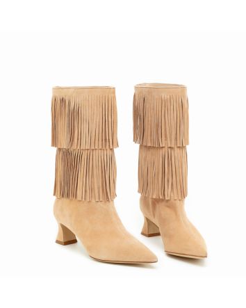 STIVALE FRANGE GAETA CUOIO