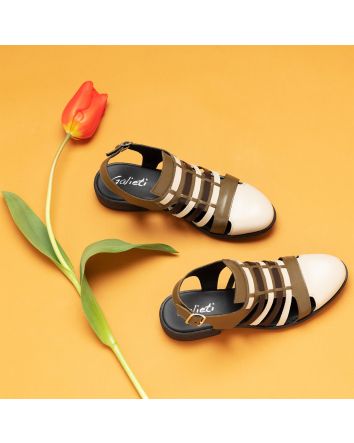 SCARPA GIANICO PANNA-VERDE