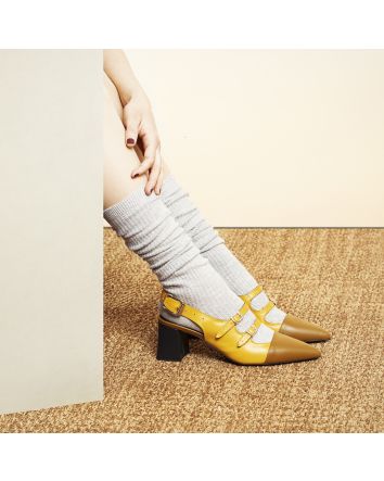 SLINGBACK GINOSA SENAPE-GIALLO