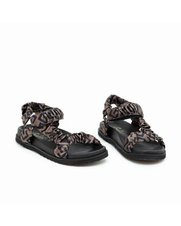 SANDALO FUSBET MARINO NERO-TAUPE