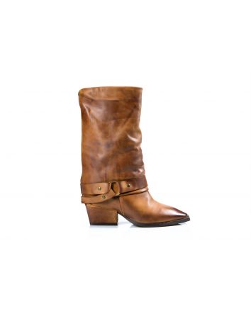 TEXANO BERGAMO CUOIO Zeppa interna di 5 cm