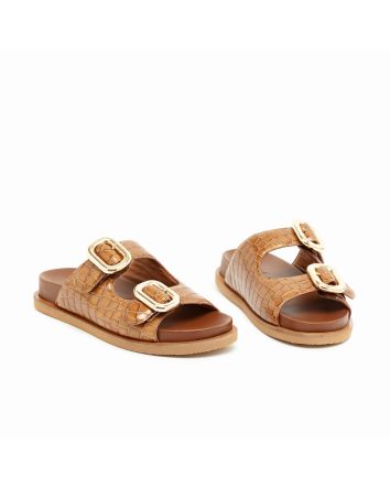 SANDALO FUSBET ORTONA COCCO CUOIO