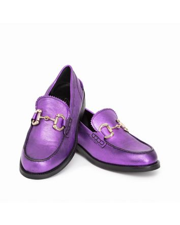 MOCASSINO ORVIETO LAMINATO VIOLA