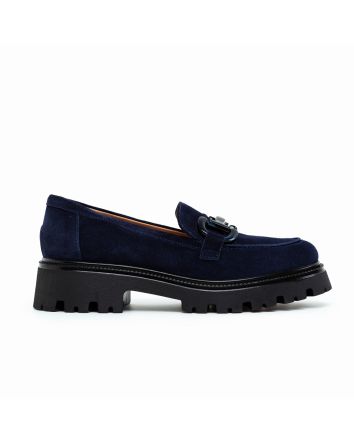 MOCASSINO SASSUOLO CAMOSCIO BLU