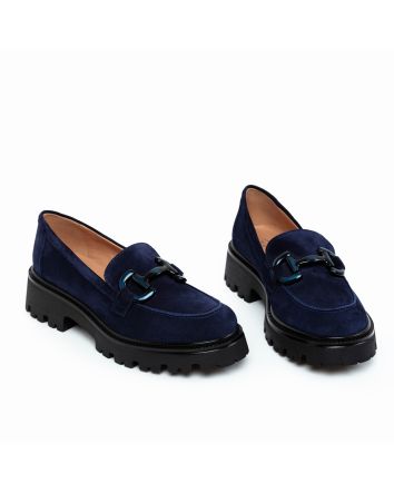 MOCASSINO SASSUOLO CAMOSCIO BLU