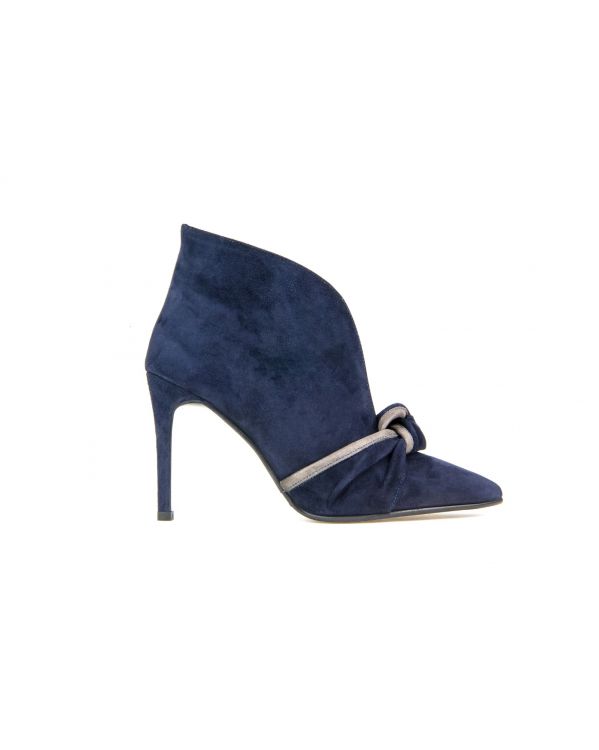 Tronchetto blu pelle shop