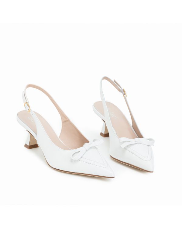 Slingback bianche on sale